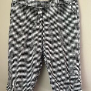 WD.NY Monochrome Gingham Capri Pants